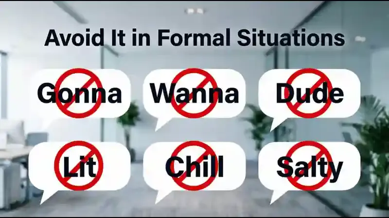 Avoid It in Formal Situations