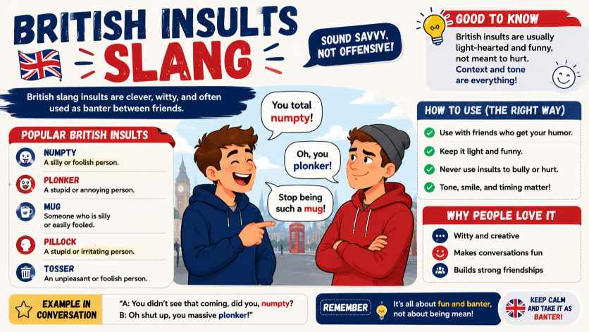 British Insults Slang