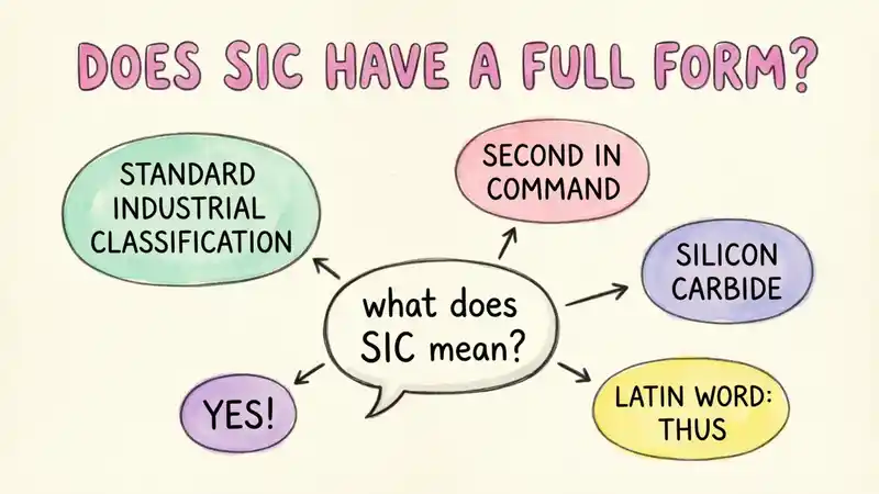 Does SIC have a full form?