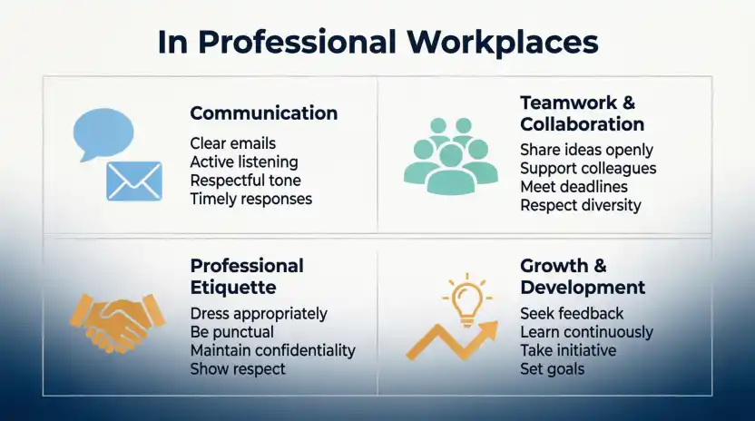 In professional workplaces