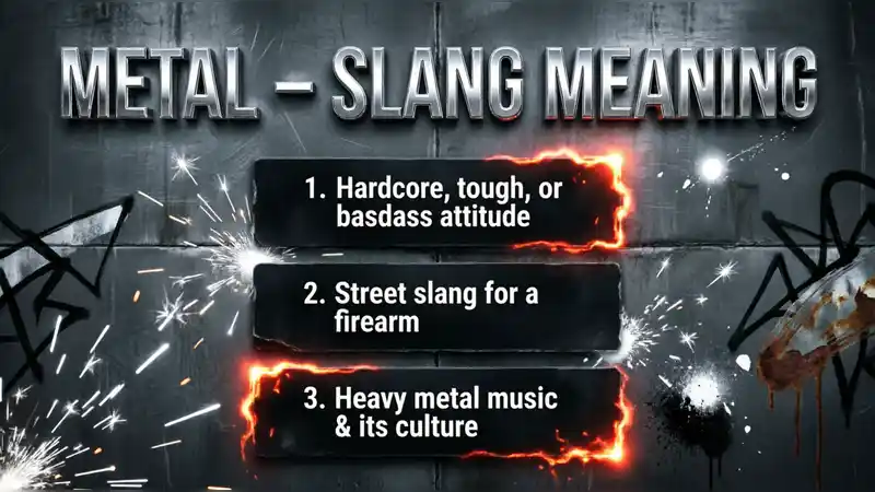 metal meaning slang