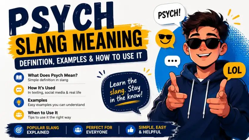 Psych Slang Meaning: