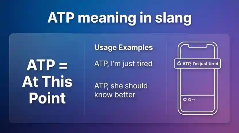 What Does ATP Mean in Slang