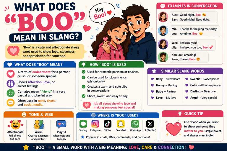 What Does "Boo" Mean in Slang
