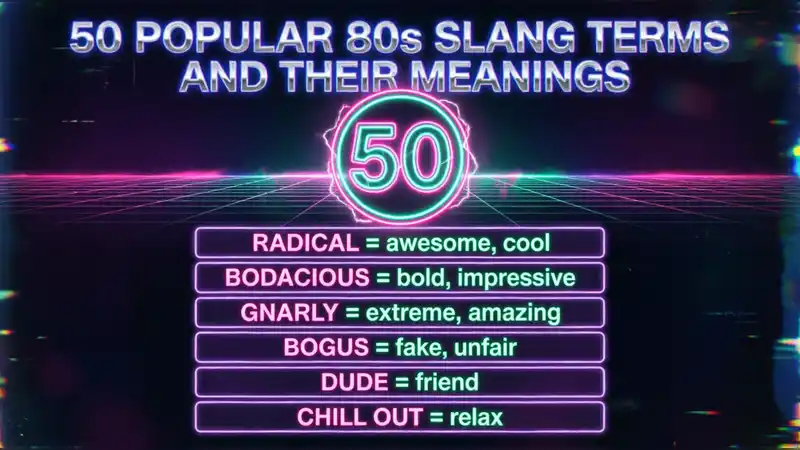 50 Popular 80s Slang Terms and Their Meanings