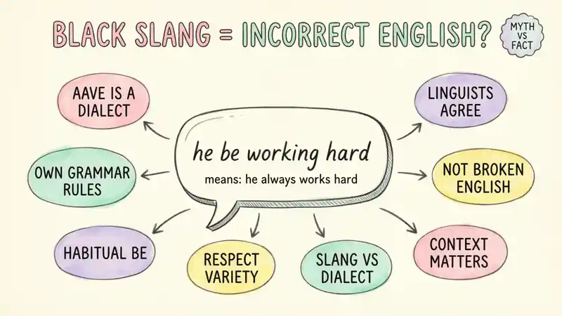 Black slang is just incorrect English.