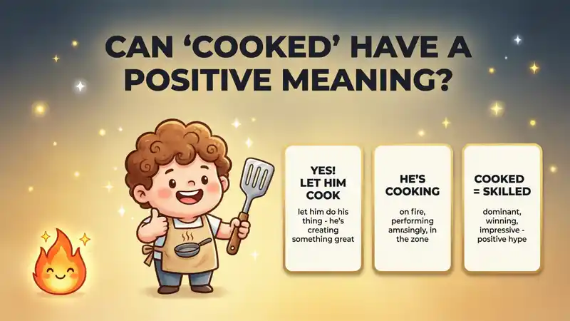 Can “Cooked” Have a Positive Meaning?