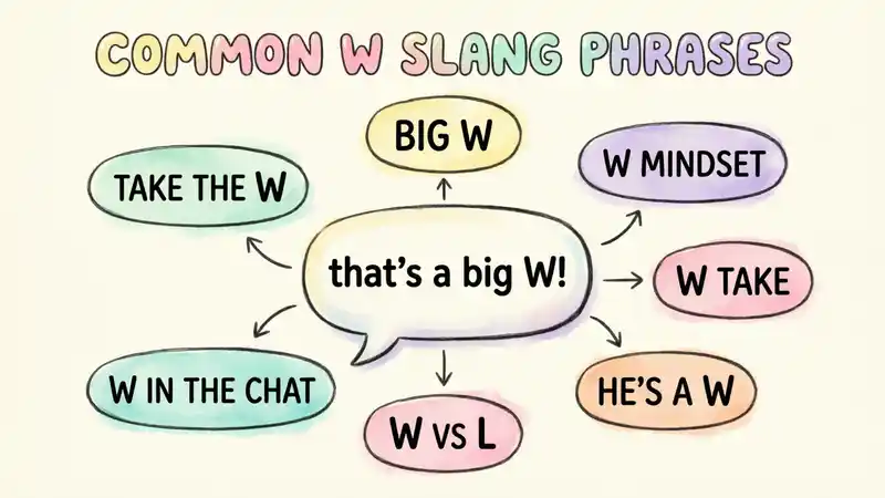 Common W Slang Phrases