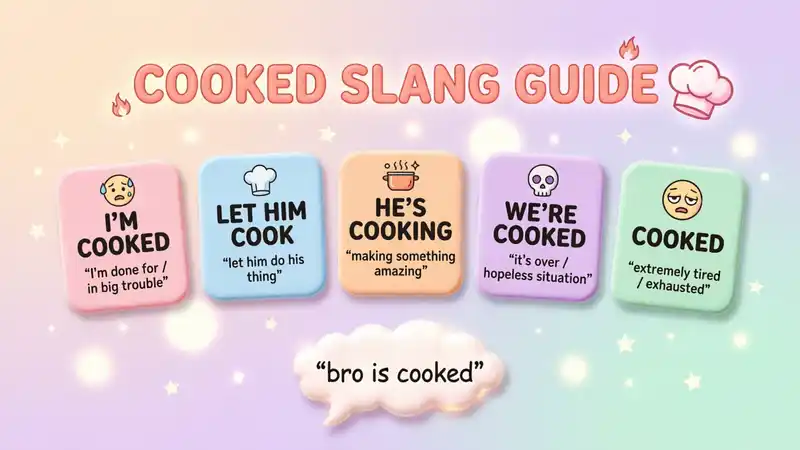 cooked slang