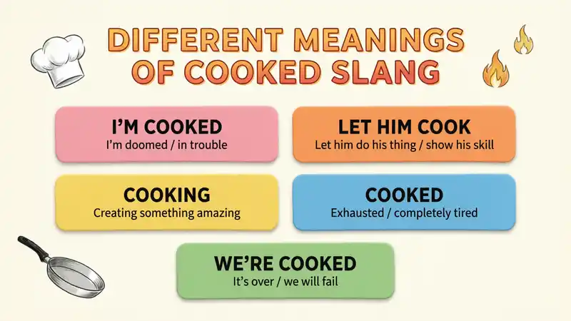 Different Meanings of Cooked Slang
