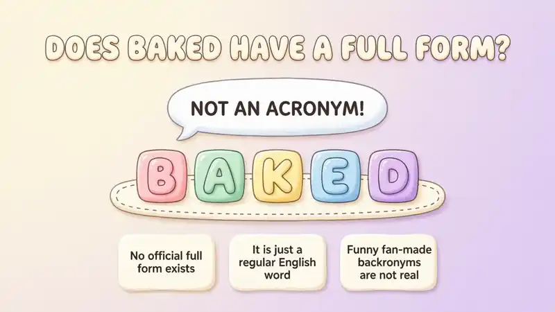 Does Baked Have a Full Form?