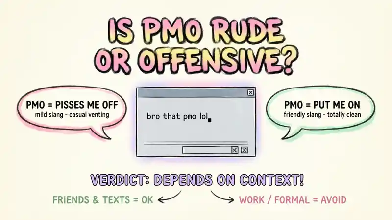 Is PMO Rude or Offensive?