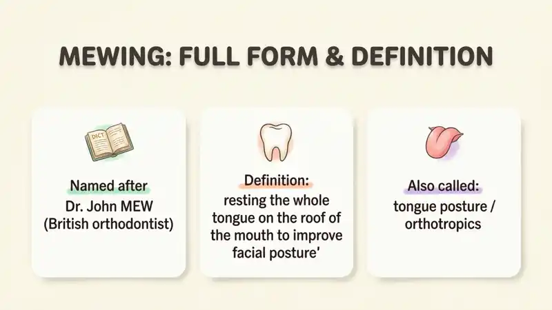 Mewing Full Form and Definition