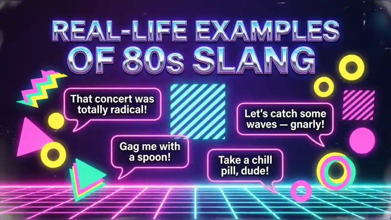 Real-Life Examples of 80s Slang