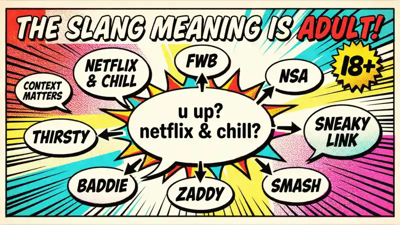 The slang meaning is adult