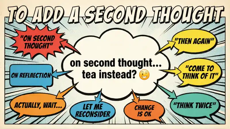 To Add a Second Thought