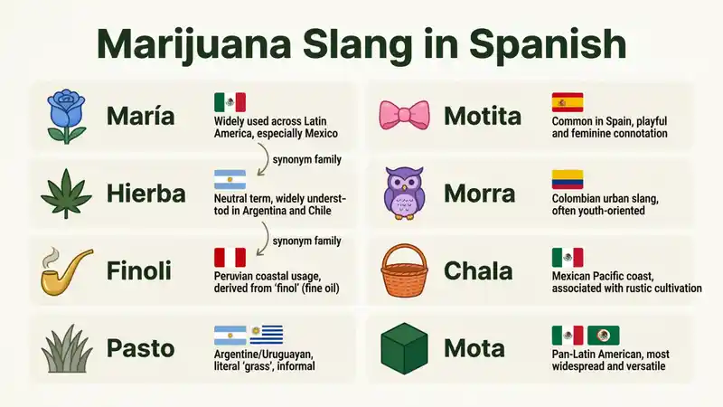 weed in spanish slang