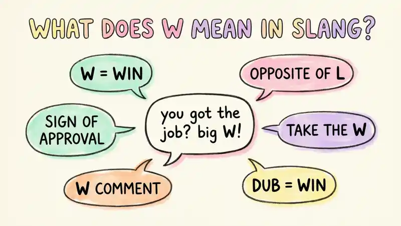 What Does W Mean in Slang