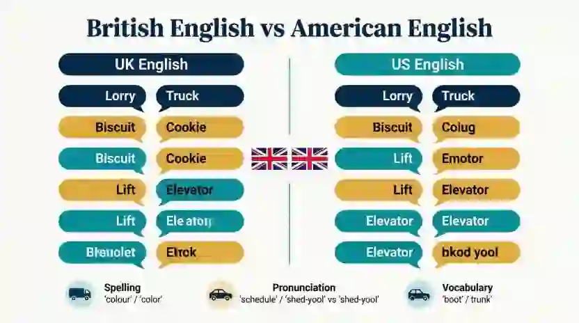 British English vs American English