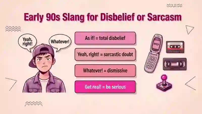 Early 90s Slang for Disbelief or Sarcasm