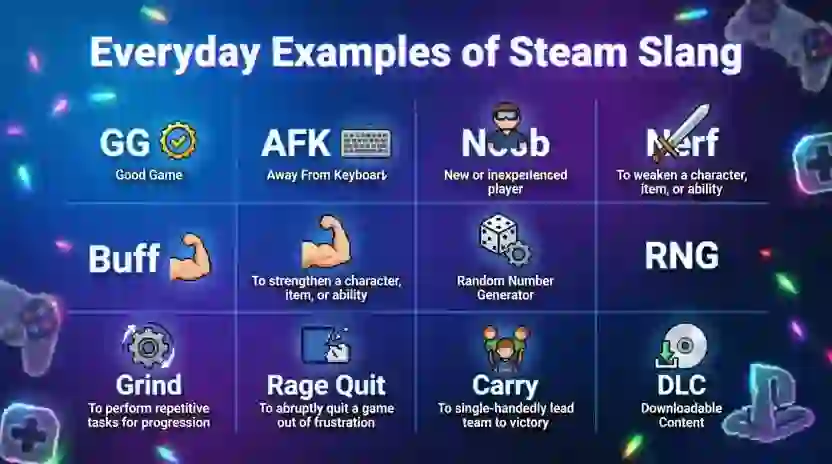 Everyday Examples of Steam Slang