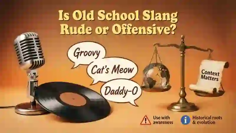 Is Old School Slang Rude or Offensive?