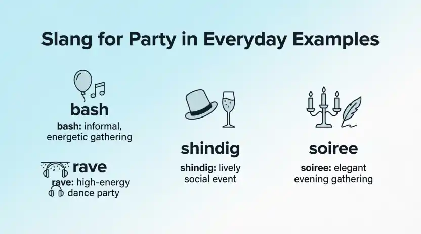 Slang for Party in Everyday Examples