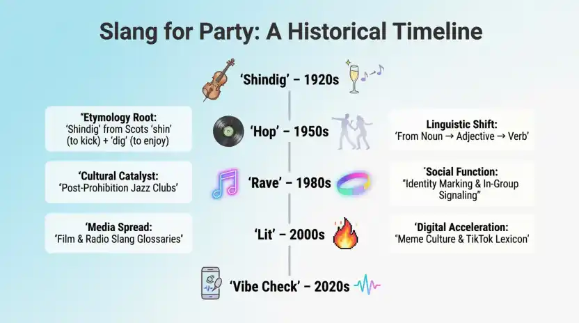 The Origin of Slang for Party