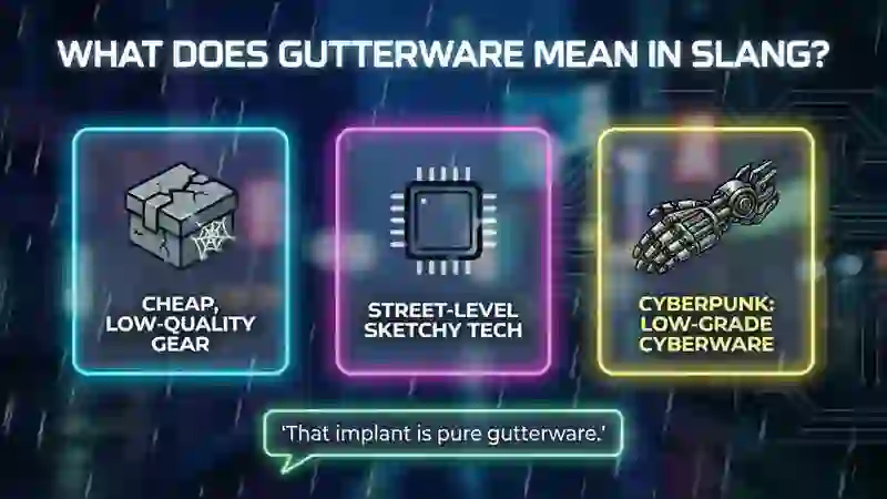 What Does Gutterware Mean in Slang?
