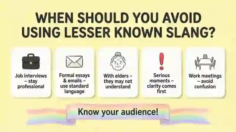 When Should You Avoid Using Lesser Known Slang?