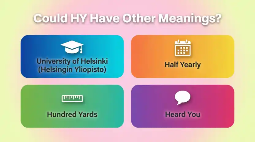 Could HY Have Other Meanings?