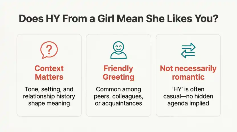 Does HY From a Girl Mean She Likes You?