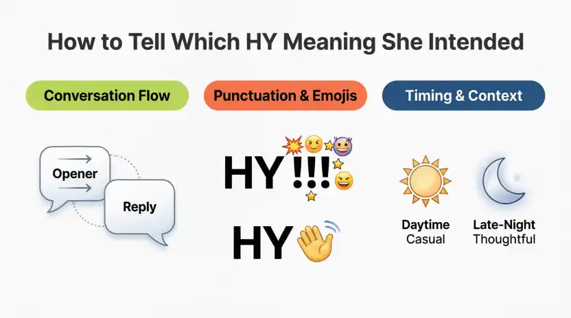 How to Tell Which HY Meaning She Intended
