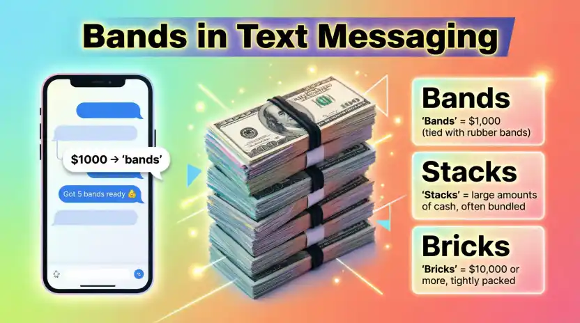 What Does Bands Mean in Text