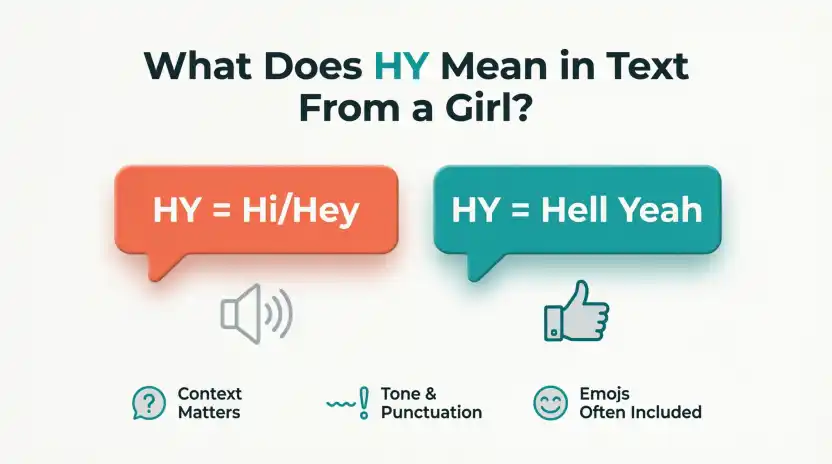 What Does HY Mean in Text From a Girl?