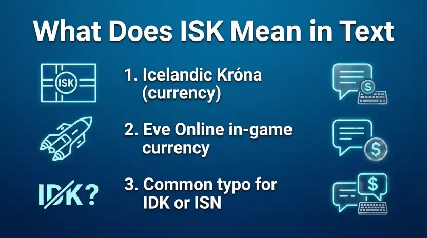What Does ISK Mean in Text