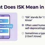 What Does ISK Mean in Text